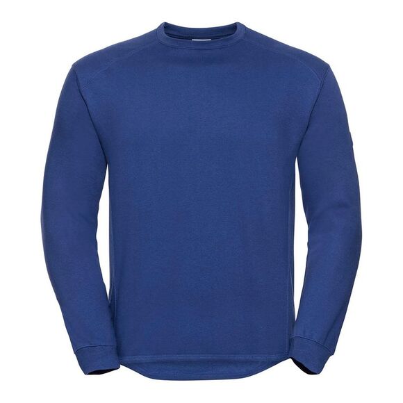 Russell Mens Spotshield Heavy Duty Crew Neck Sweatshirt / Bright Royal Blue - Picture 1 of 1